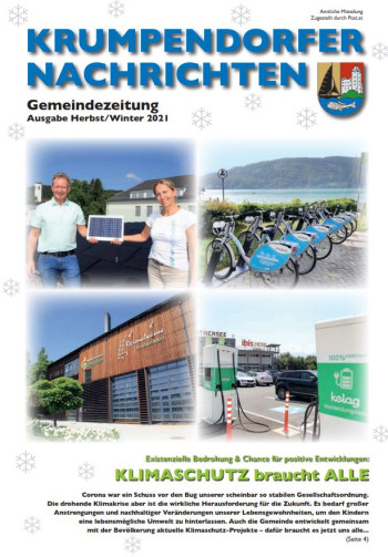 Cover Krumpendorfer Nachrichten Herbst/Winter 2021/2022