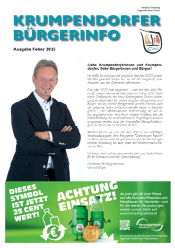 Cover Krumpendorfer Bürgerinfo Feber 2025